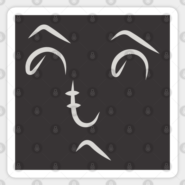 Funny Japanese Face Funny Face Sticker TeePublic